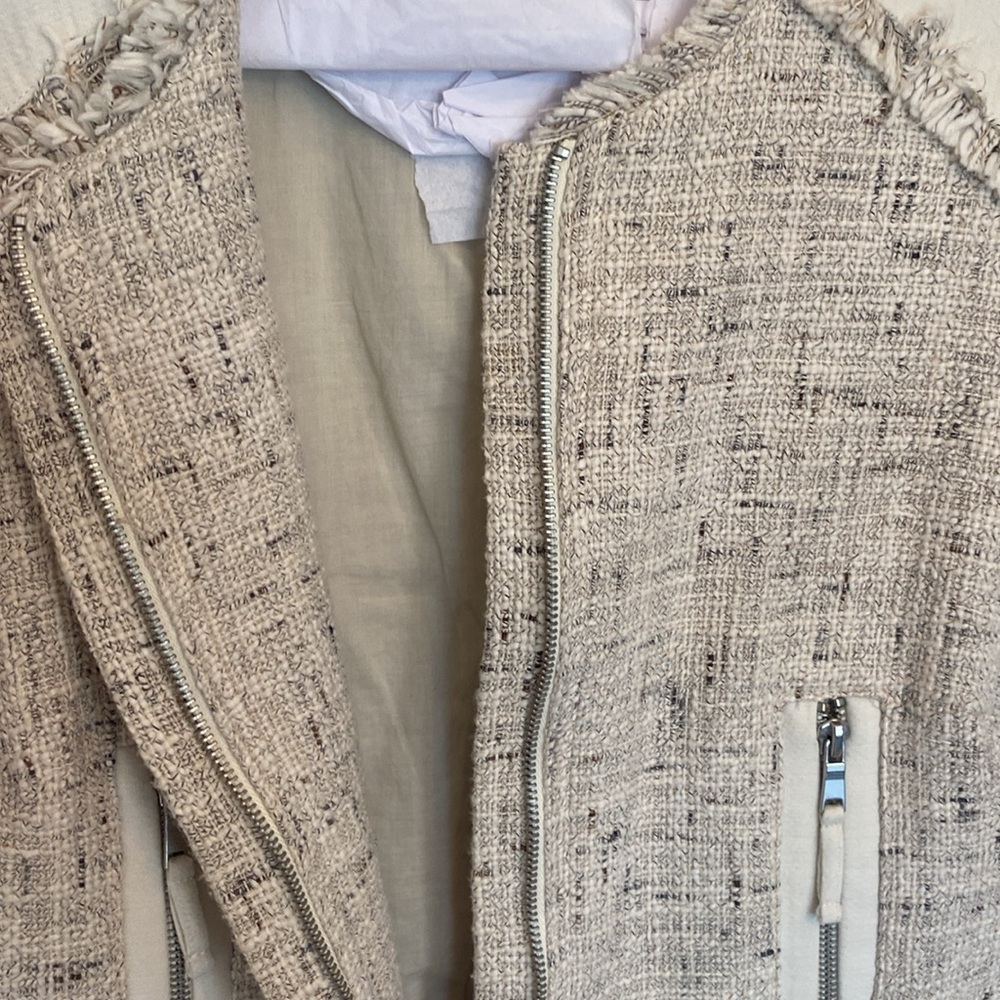 Joie Tweed Jacket Blazer NEW XS Chanel Style - Picture 9 of 14